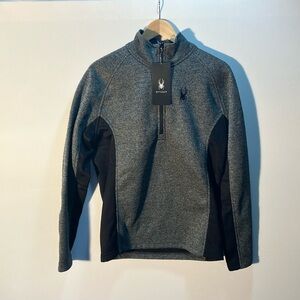 Spyder Two-Tone Quarter-Zip Pullover